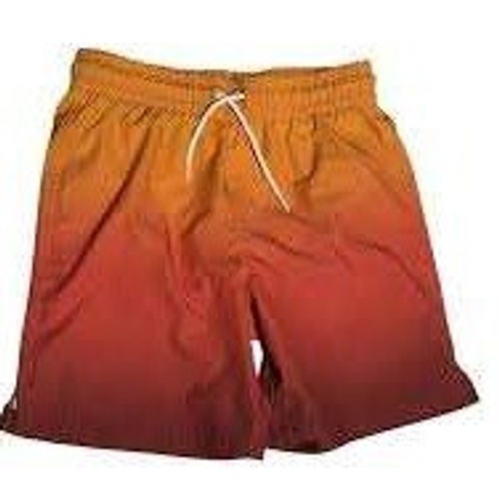 Free Assembly Boys Orange Ombre‎ Swim Trunks Mesh Lined Board Shorts XXL 18